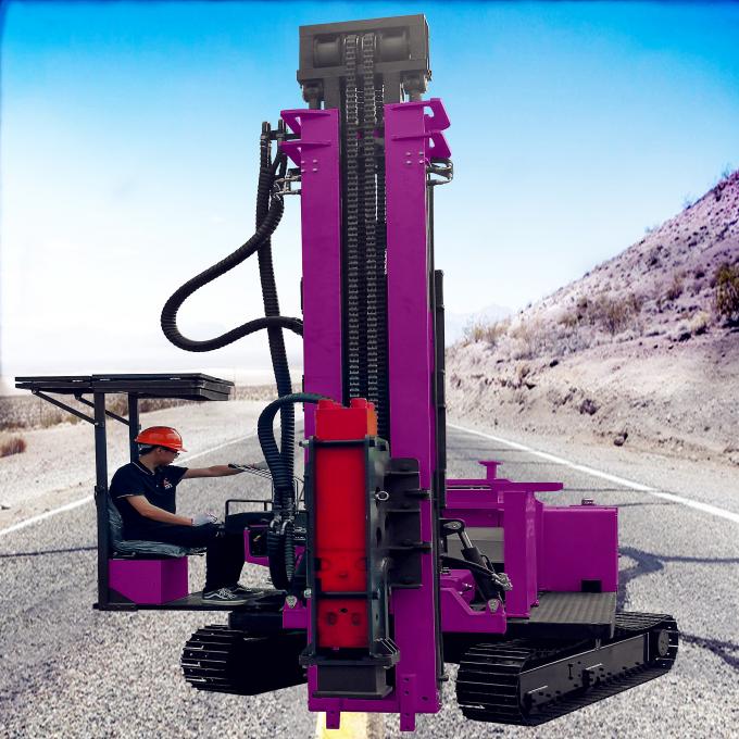 Screw Pile Driver Solar Pile Driving Rig 360Degree Rotary Borehole ...