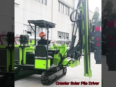 Solar Pile Driver Machine Portable Pile Driving Machine Hydraulic Pile Drilling Rig 