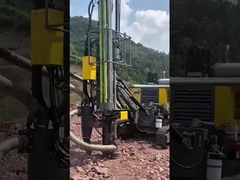 Mining DTH Drilling Rig Hard Rock Blast Hole Drilling Machine Portable Hydraulic  Drilling Rig 