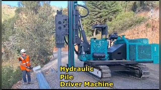 Hydraulic Pile Driver Vibration Hammer Pile Drilling Rig Solar Pile Driver Machine