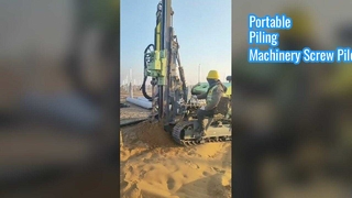 Portable Piling Machinery Screw Pile Driving Machine Hydraulic Static Pile Driver