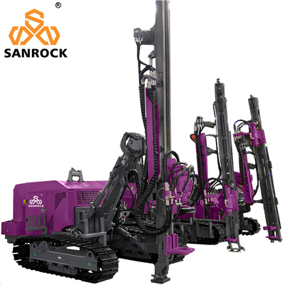 Quality  Depth 50m Hydraulic DTH Drilling Machine Rotary Borehole Drilling Rig Mining Machinery factory