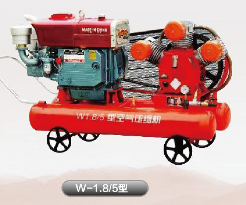 Ore Piston Air Compressor  Diesel Power Type 1030-1200 R/Min Rotation Speed