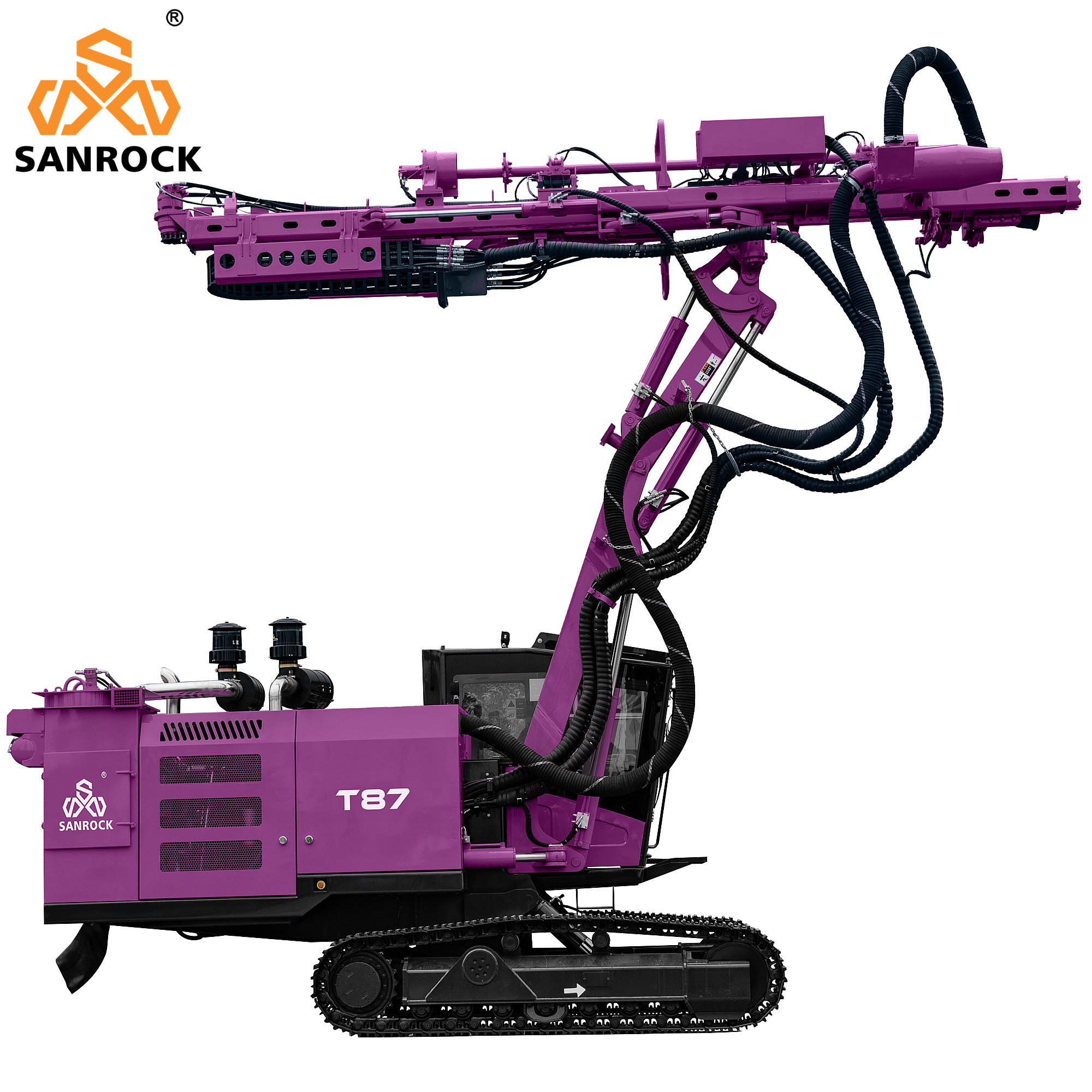 Crawler Top Hammer Drill Rig Hydraulic DTH Drilling Rig With Automatic ...