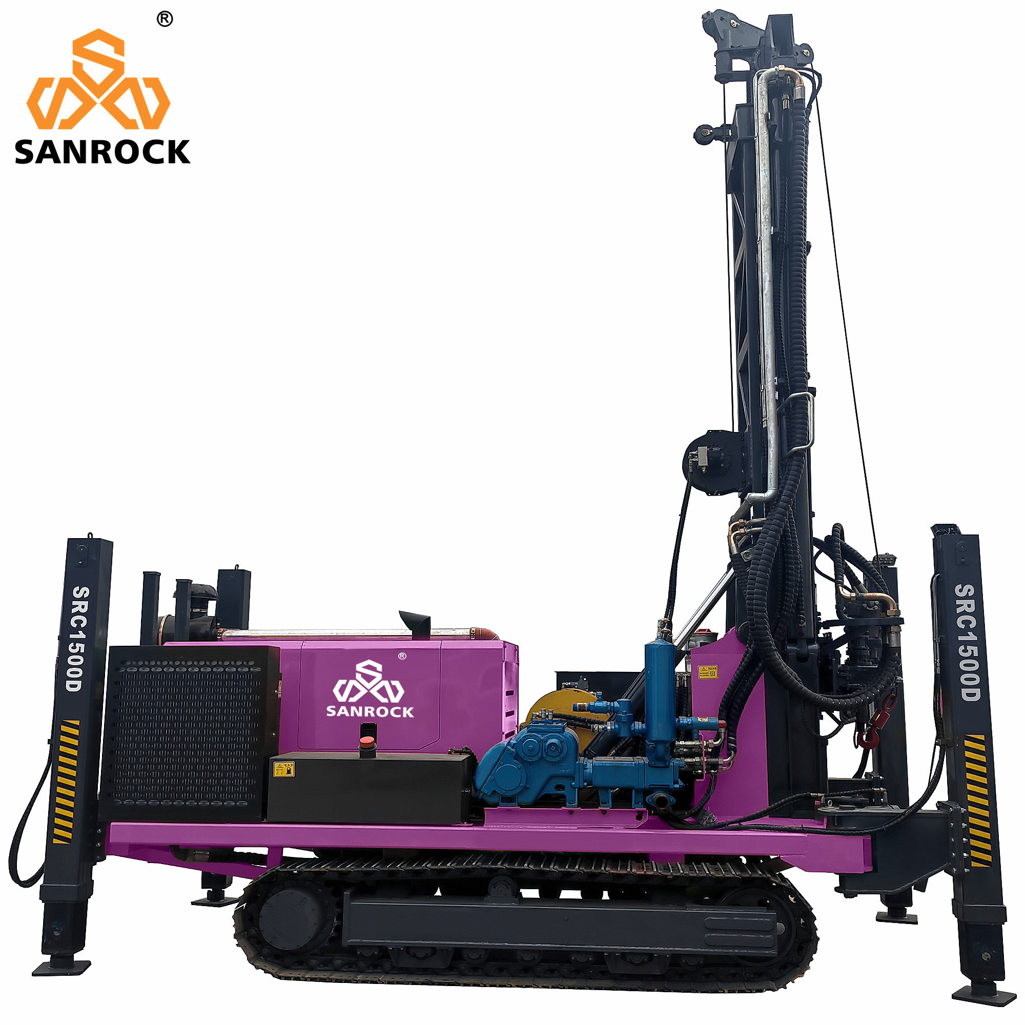 One Diamond Core Rig Diamond Core Drilling Rig 1500m Exploration Hydraulic Rotary Core ...