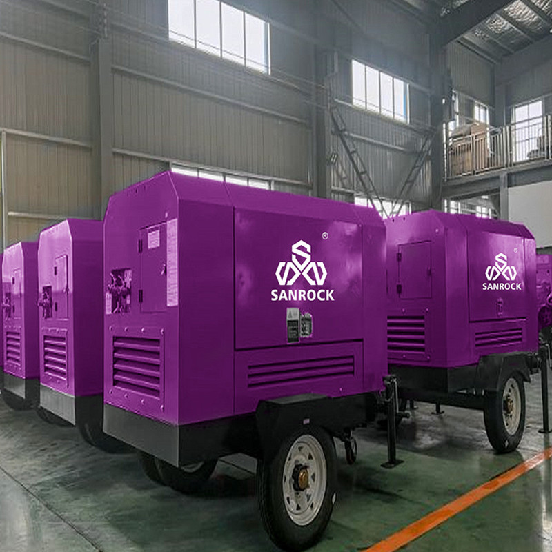 Screw Compressor Machine Screw Air Compressor Diesel Powered Rotary Air Compressor Machine ...
