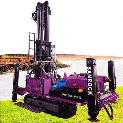 Hydraulic Crawler Drilling Rig Rotary Borehole 300 Meters Water Well Drilling Rig