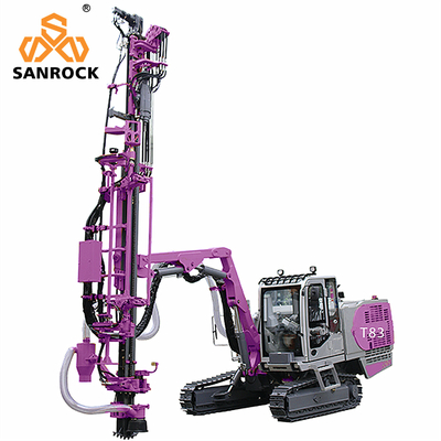Top Hammer Drill Rig hydraulic rotary 168KW diesel mining borehole drilling equipment