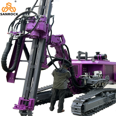 Mining Blast Hole DTH Drilling Machine 50m Deep Hydraulic Crawler DTH Drilling Rig