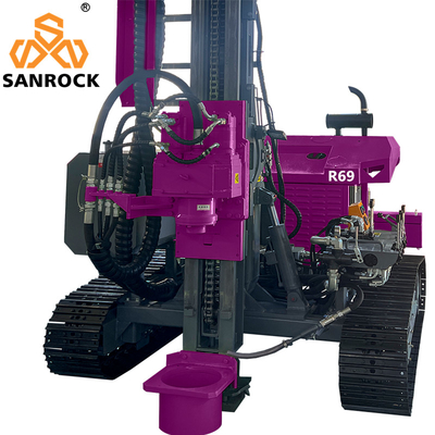 Borehole drilling machine 300mm diameter mining hydraulic crawler drilling rig