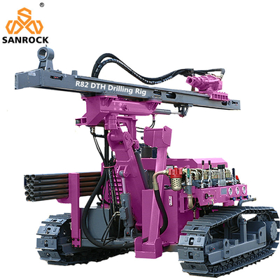 Hydraulic crawler drilling rig mining borehole 25 meters deep rock drilling rigs for sale