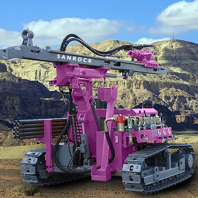Hydraulic DTH drilling rig mining machinery borehole 30m deep crawler drilling machine
