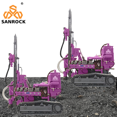 Hydraulic crawler drilling rig mining borehole 25 meters deep rock drilling rigs for sale