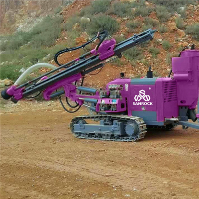 Separated DTH drilling machine hydraulic rotary borehole mining crawler drilling rig
