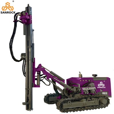 Separated DTH drilling machine hydraulic rotary borehole mining crawler drilling rig