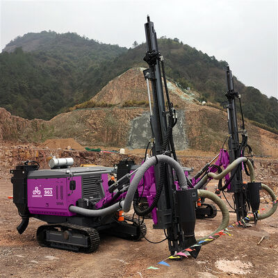Zero Emission Drilling Rig 30m Depth Rotary Blast Hole Drilling Equipment Hydraulic Crawler DTH Drilling Rig