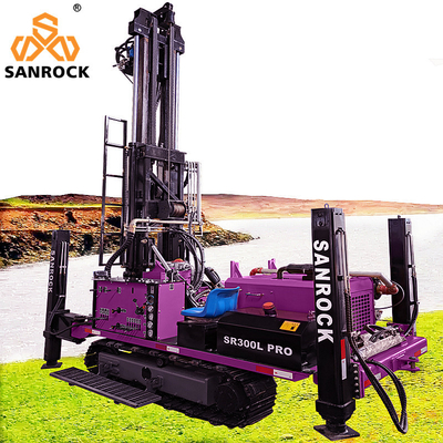 Crawler Water Well Drilling Rig Hydraulic Borehole 300m Depth Water Drilling Rigs For Sale