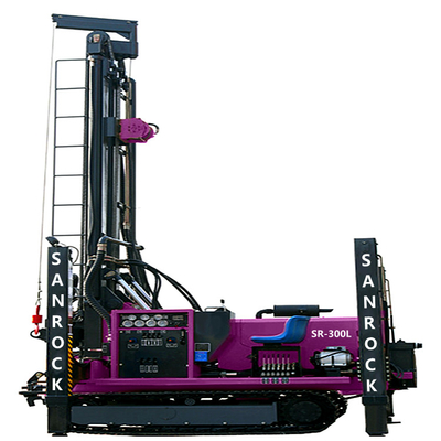 300Meter deep water drilling rigs 92KW diesel hydraulic water well drilling rig machine