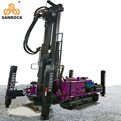 Full Hydraulic Water Drilling Rig 95KW Diesel Engine Mobile Water Well Drilling Machine