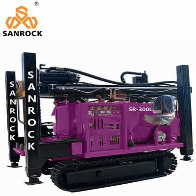 Portable Water Well Rig Borehole 300m High efficiency Water Well Drilling Machines