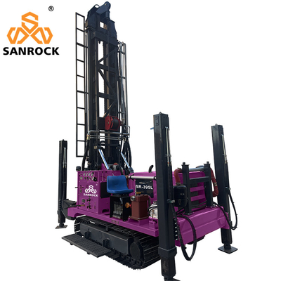 Crawler Well Drilling Equipment Borehole 400m Deep Hydraulic Water Well Drilling Rig
