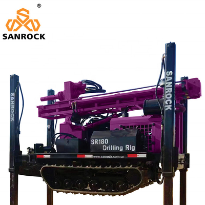 Hydraulic Water Well Drilling Rig Equipment 180m Deep Portable Water Well Drill Machine