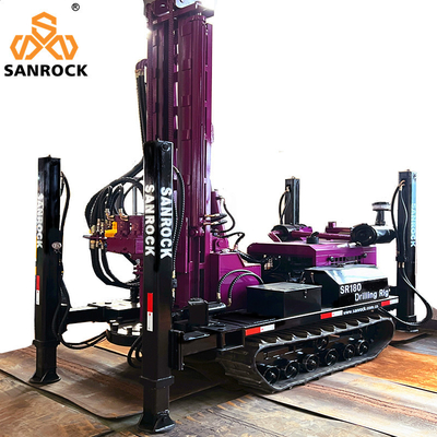 Travelling Speed 2.5km/h Multifunctional Water Well Drill Rig Hydraulic Drilling Machine