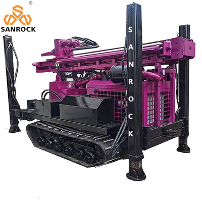 Hydraulic Borehole Drilling Machine Yunnei Engine Crawler Water Well Drilling Rig 4800 KG
