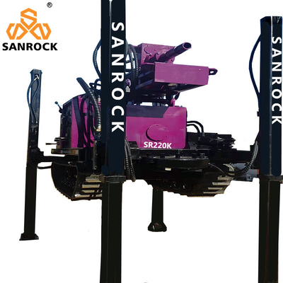 Crawler Water Well Drilling Rig Hydraulic Borehole Drill Machine With 3.0m Drill Rod