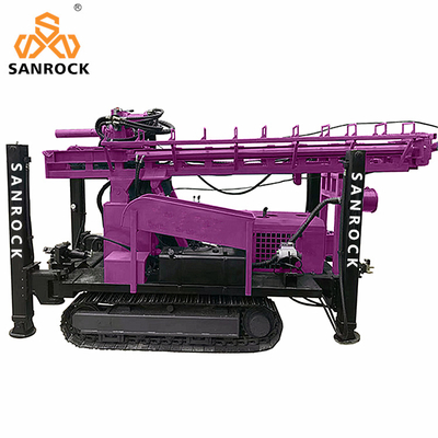 6000 KG Portable Hydraulic Water Well Drilling Rig for Drilling Diameter 140-320 mm