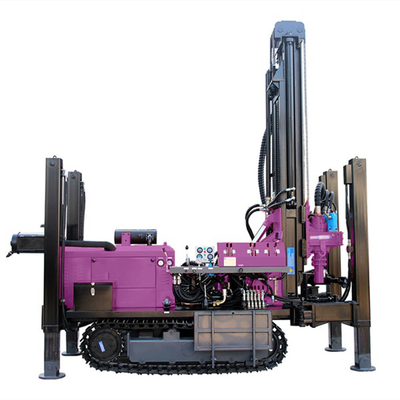180m Depth Well Drilling Rig Crawler Mounted Rotary Drill Rig for Drilling Diameter 140-254mm