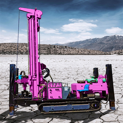 Full Hydraulic Water Well Drilling Rig 68KW Diesel Portable Water Well Drilling Machine