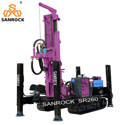 Deep Water Well Crawler Rotary Drilling Rig Hydraulic Drilling Machine 260m