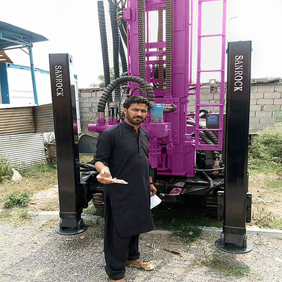 Hydraulic Water Well Rig Rotary Bore Hole Depth 300m Water Drilling Rig Machine