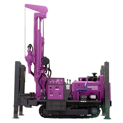 Hydraulic Borehole Crawler Water Well Drill Rig 400m Depth Portable Water Drilling Rigs