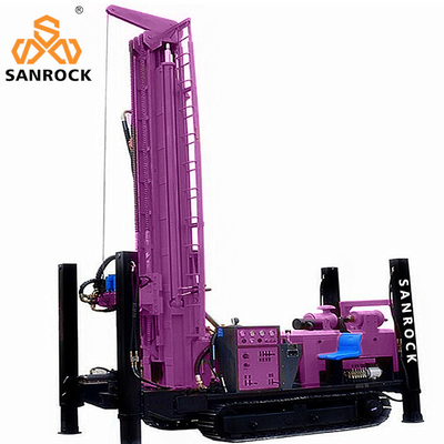 Hydraulic Borehole Crawler Water Well Drill Rig 400m Depth Portable Water Drilling Rigs