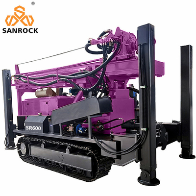 Portable Water Well Drilling Machine 600m Depth Borehole Hydraulic Water Drilling Rig