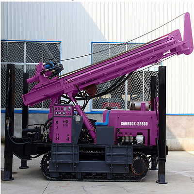 Portable Water Well Drilling Machine 600m Depth Borehole Hydraulic Water Drilling Rig