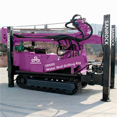 Portable Water Well Drilling Machine 600m Depth Borehole Hydraulic Water Drilling Rig