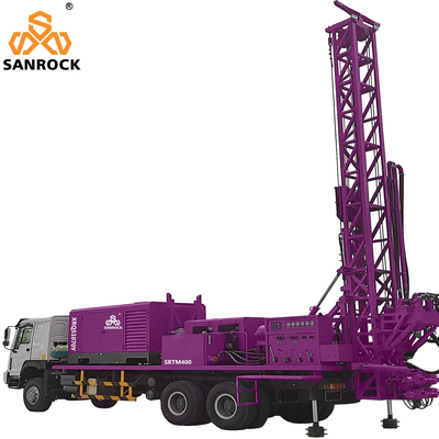 Truck Mounted Water Well Drill Rig With Mud Pump 500m Hydraulic Water Well Drilling Machine