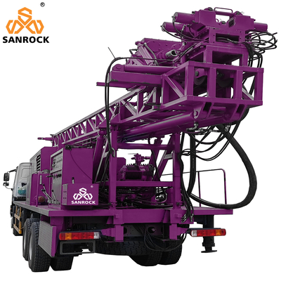 Truck Mounted Water Well Drill Rig With Mud Pump 500m Hydraulic Water Well Drilling Machine