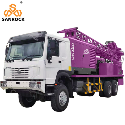Truck Mounted Water Well Drilling Rig With Mud Pump Deep 300m Water Well Drill Rig