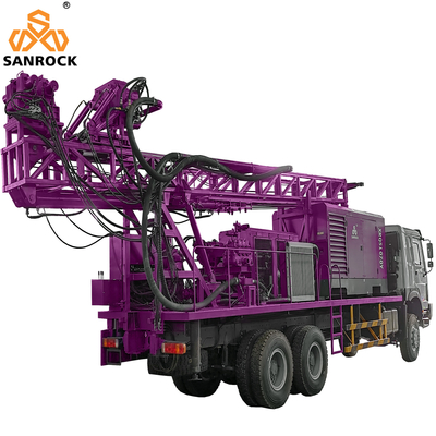 Water Well Drilling Equipment Hydraulic Bore hole 500m Truck Mounted Water Well Drilling Rig