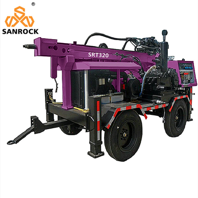 260m Water Well Drilling Machines Trailer Mounted Hydraulic Water Well Drilling Equipment