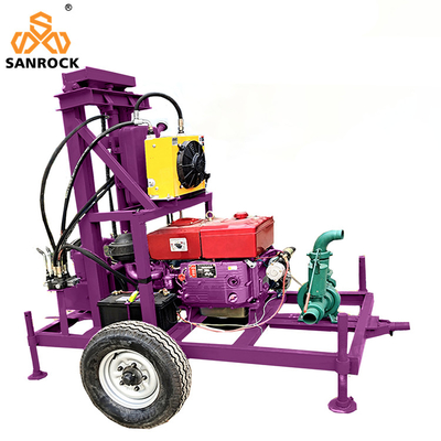 Water Well Drilling Machine Hydraulic Bore Hole Mobile Water Drilling Rigs