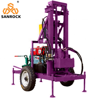 Portable Water Well Drilling Rigs Bore Hole 120m Deep Water Drilling Rig Machine