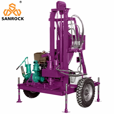 Portable Water Well Drilling Rigs Bore Hole 120m Deep Water Drilling Rig Machine