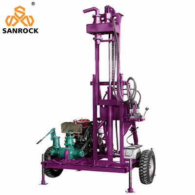 Portable Water Well Drilling Rigs Bore Hole 120m Deep Water Drilling Rig Machine