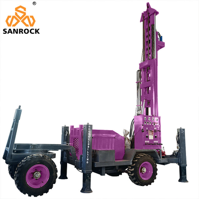 Hydraulic Water Well Drilling Rig Bore Hole 200m Deep Water Drilling Machine