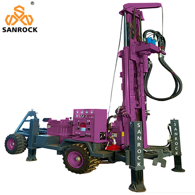 Portable Water Well Drilling Rig Machine with 3300mm One Push Length and Hydraulic System